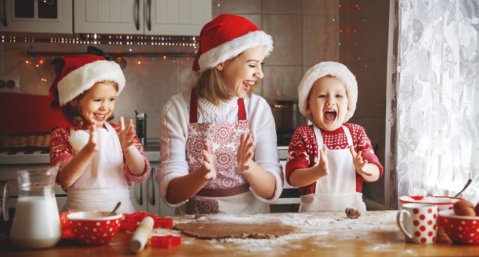 huella dactilar triunfante Grafico Diversión y cocina navideña en familia
